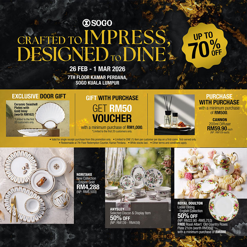 SOGO Crafted Impress Designed To Dine