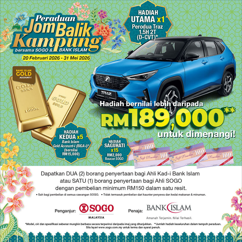 Peraduan Jom Balik Kampung Bersama SOGO & Bank Islam