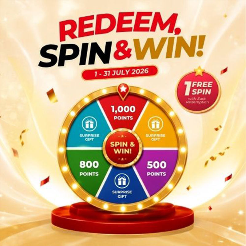 Redeem, Spin & Win!