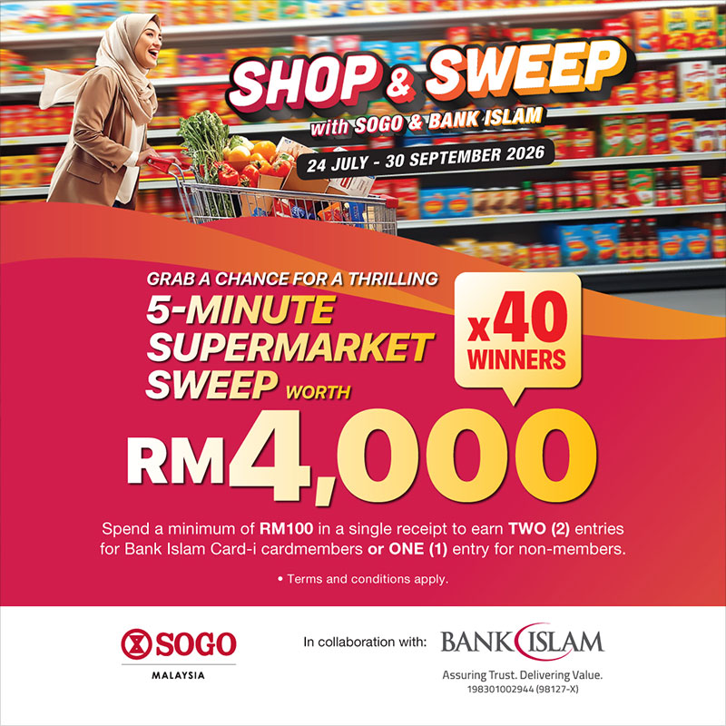 Shop & Sweep With SOGO & Bank Islam